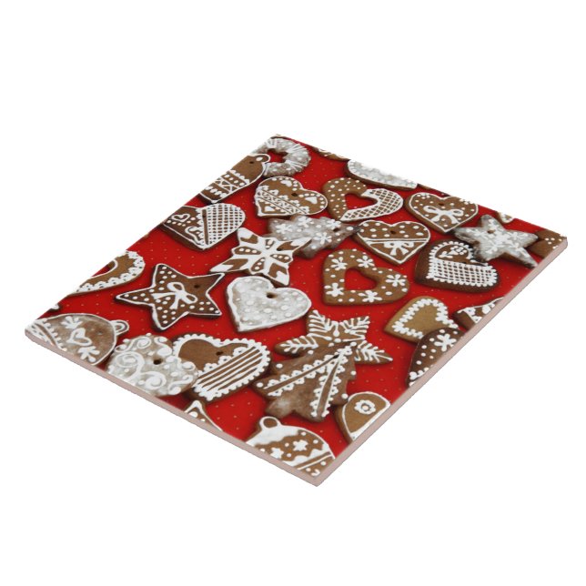 Carreau Cookies de Noël au gingembre (Côté)
