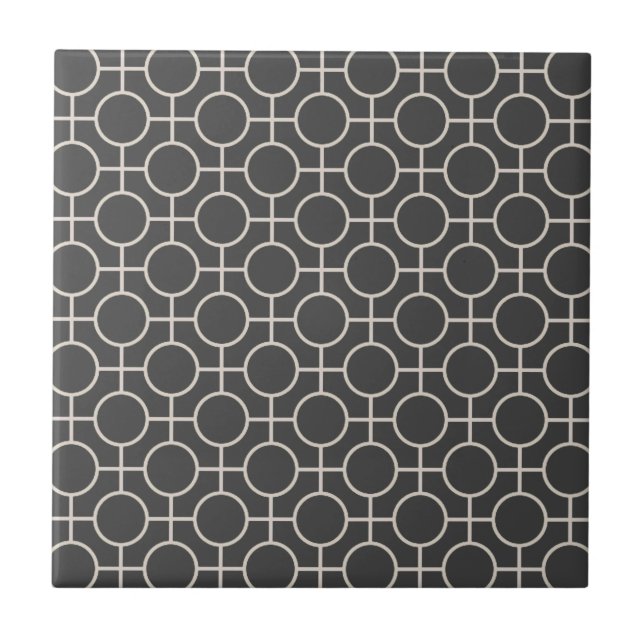 Carreau Cool Abstrait gris clair Motif moderne (Devant)