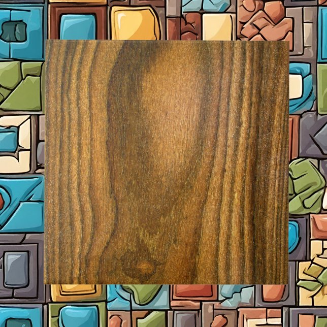 Carreau cool en bois motif céramique (Créateur téléchargé)