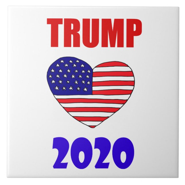 Carreau Cool Pro Donald Trump 2020 pour le président (Devant)
