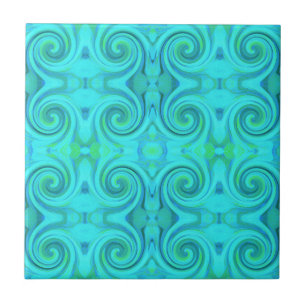 Carreau Cool super Abstrait Aqua Liquid Art Motif
