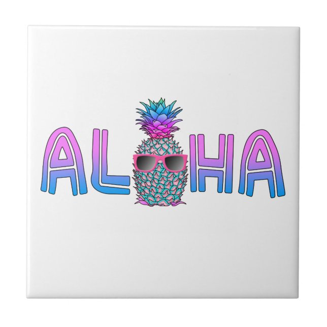 Carreau Cool tropical Aloha Pineapple (Devant)
