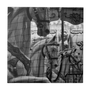 Carreau Cool, urbain, photo moderne de chevaux de carrouse