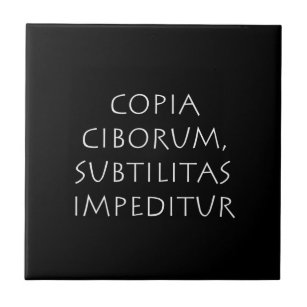 Carreau Copia ciborum subtilitas impeditur