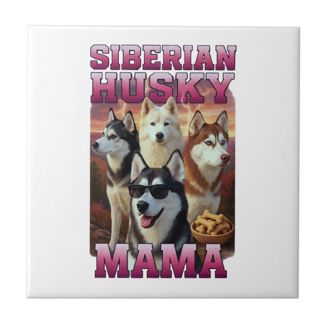 Carreau Copie de Husky sibérien Copie (Devant)