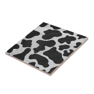 Carreau Copie noire et blanche de vache