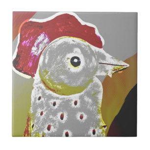Carreau Coq Abstrait 6