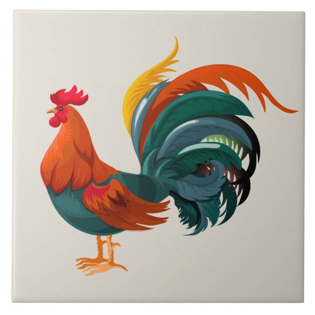Carreau Coq Animé (Devant)