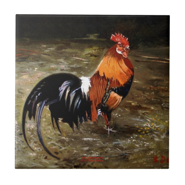 Carreau Coq/Gaulois/Rooster (Devant)
