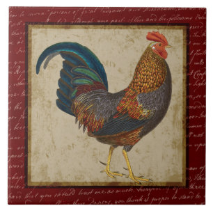 Carreau Coq rouge