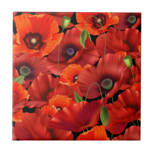 Carreau Coquelicot
