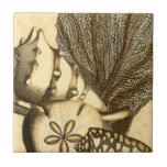 Carreau Coquilles neutres et collection de corail<br><div class="desc">Allez sous l'eau pour explorer la mer avec toutes ces différentes créatures marines. Cette oeuvre d'art vintage s'ajoute parfaitement aux amateurs d'anémones de mer. Obtenez votre impression artistique dès aujourd'hui sur votre produit.</div>