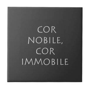 Carreau Cor nobile cor immobile
