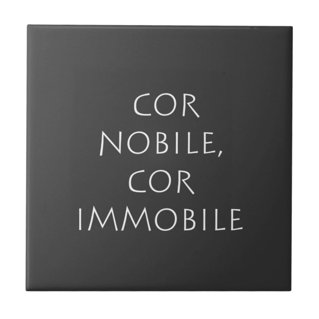 Carreau Cor nobile cor immobile (Devant)