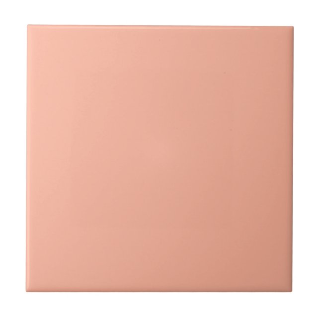 Carreau Corail Peach Solide Color (Devant)
