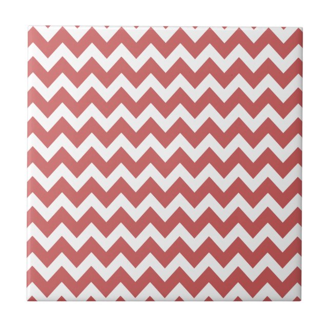 Carreau Coral Zigzag Chevron Stripes (Devant)