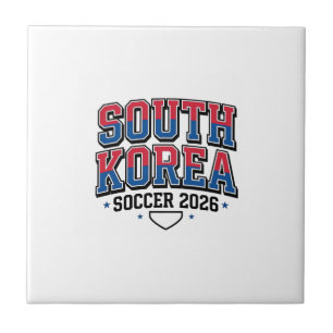 Carreau Corée du Sud Football 2026 Football Gras Typogr Pa