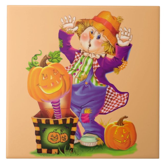 Carreau Corneille d'alerte de Halloween (Devant)