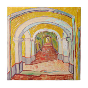 Carreau Corridor de l'Asile de Van Gogh Jaune Art Impressi