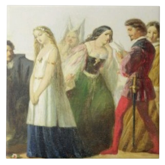 Carreau Cortège des caractères de Shakespeare (huile (Devant)