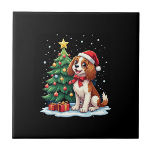 Carreau Costume de chien festif et drôle avec décoration d