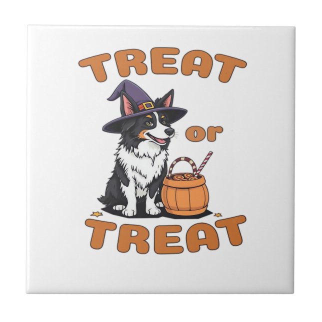 Carreau Costume de chien Halloween Border Collie �Friandis (Devant)