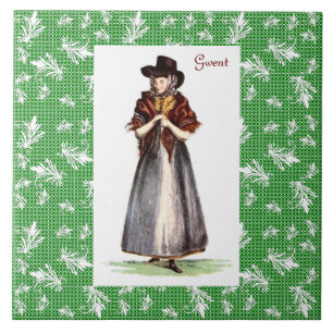 Carreau Costume traditionnel de Gallois - Gwent