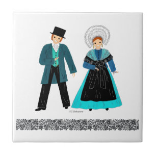 Carreau Costume traditionnel du Nord-Pas-de-Calais