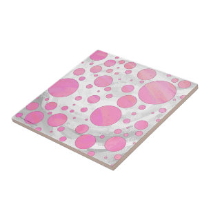 Carreau Coton Bonbon Pink Polka Dot