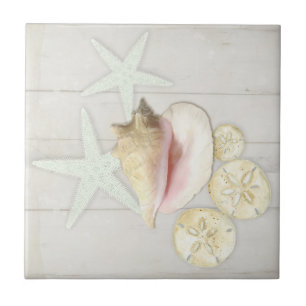 Carreau Cottage de plage Amidon de poisson de mer Conque d