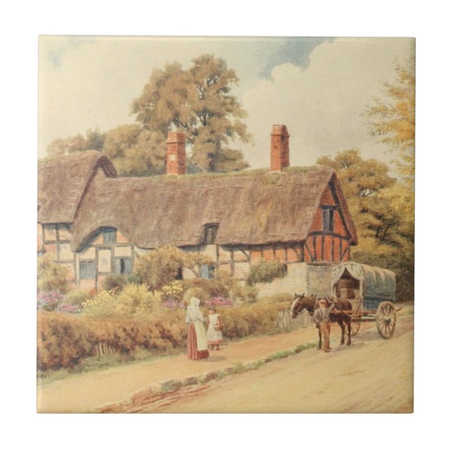 Carreau Cottage III, Stratford-sur-Avon d'Anne Hathaway (Devant)