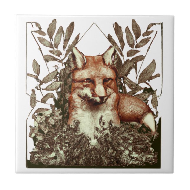 Carreau Cottagecore Fox Vintage (Devant)
