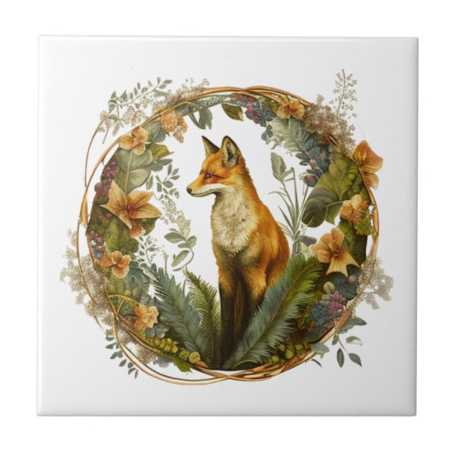 Carreau Cottagecore Fox Vintage (Devant)