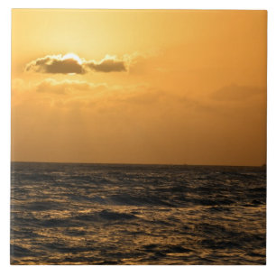 Carreau Coucher de soleil à Hawaï à Koloa