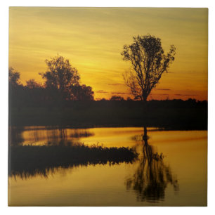 Carreau Coucher de soleil, Billabong Yellow Water
