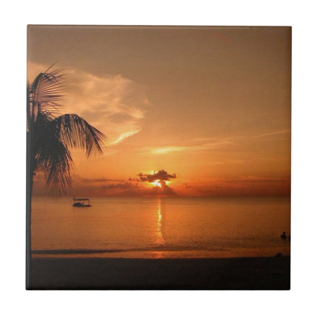 Carreau Coucher de soleil d'été (Devant)