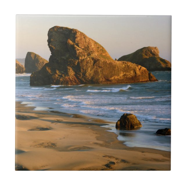Carreau Coucher de soleil, Meyers Beach, Oregon, États-Uni (Devant)