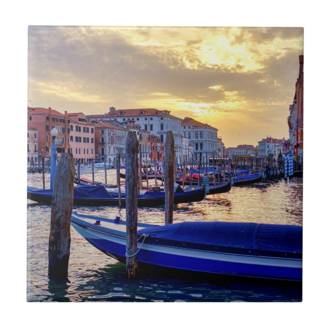 Carreau Coucher de soleil sur le Canal Grande (Devant)