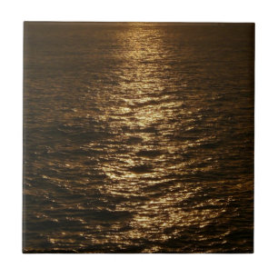 Carreau Coucher de soleil sur l'eau Photographie abstraite