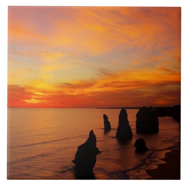 Carreau Coucher de soleil, Twelve Apostles, Port Campbell  (Devant)