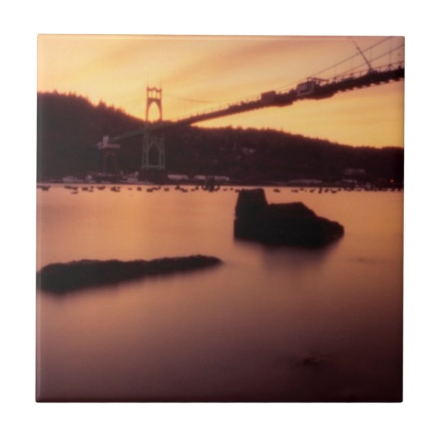 Carreau Coucher du soleil de pont de St Johns (Devant)