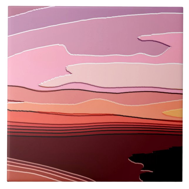 CARREAU COUCHERS DE SOLEIL (Devant)