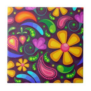 Carreau Couleur arc-en-ciel enfant abstrait