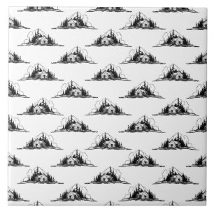 Carreau COULEUR DE ARRIÈRE - PLAN PERSONNALISÉE DU Cabin