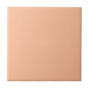 Carreau Couleur de bloc solide brillante Gras Peach
