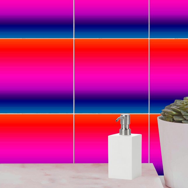 Carreau Couleur de dégradé (Gradient Color Sunset Blend Ceramic Tile)