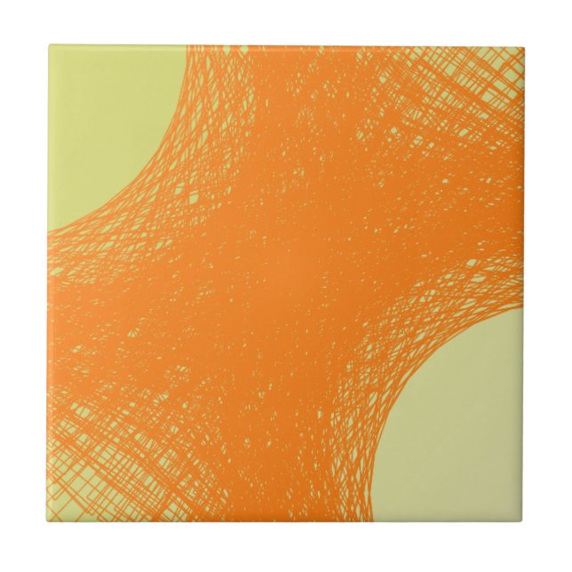 Carreau couleur orange funky (Devant)