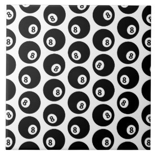 Carreau COULEUR PERSONNALISÉE DU Motif Billard de huit ba