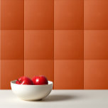 Carreau Couleur solide couleur uni rouille brûlé orange<br><div class="desc">Conception d'orange brûlé couleur uni et rouillé.</div>