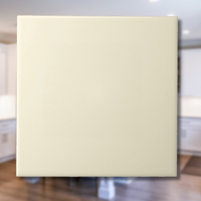 Carreau Couleur solide crème ivoire | Classic Elegant (Créateur téléchargé)